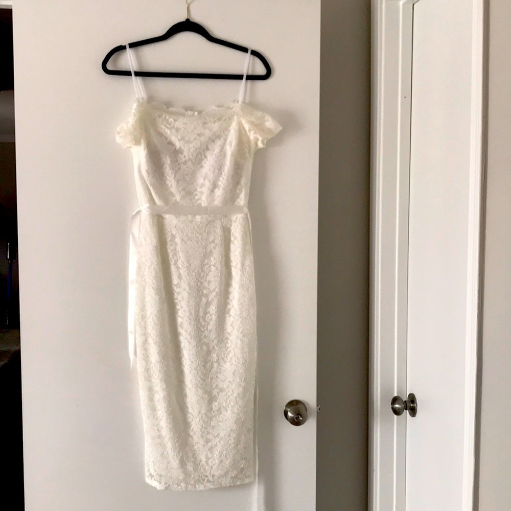Beautiful lace dress for bridal shower/engagement party